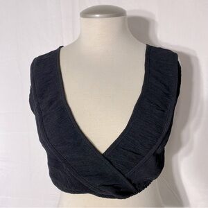 5/$25 Trendyol Black Deep V Bralette Bra Top L